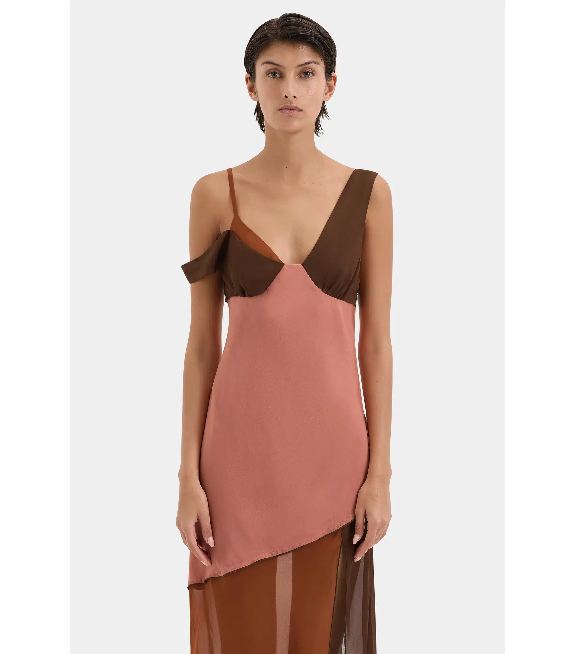 Sir The Label Halcyon Midi Dress in Almond Splice Size 1 / AU 8  - Image 2