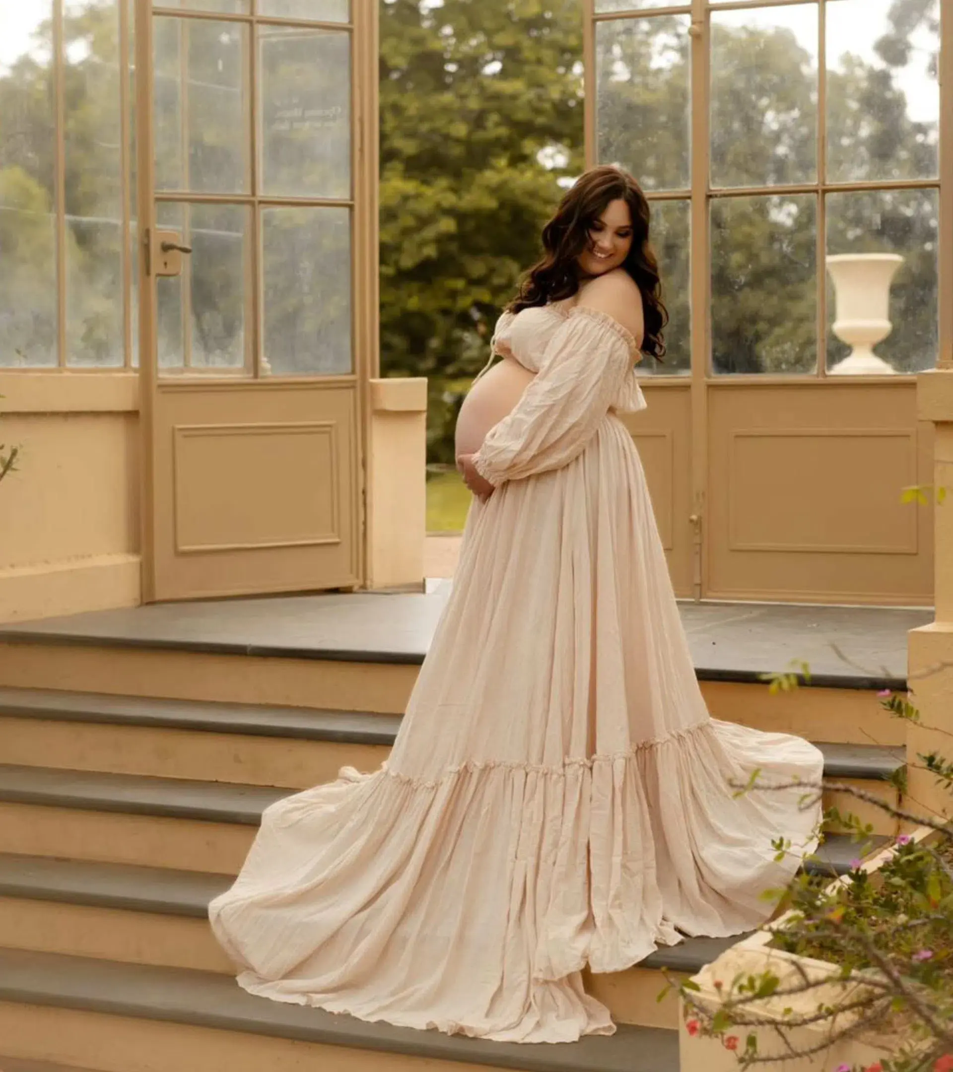 We Are Reclamation There Is Nothing Quite Like You Two Piece Gown Beige One Size - Image 1