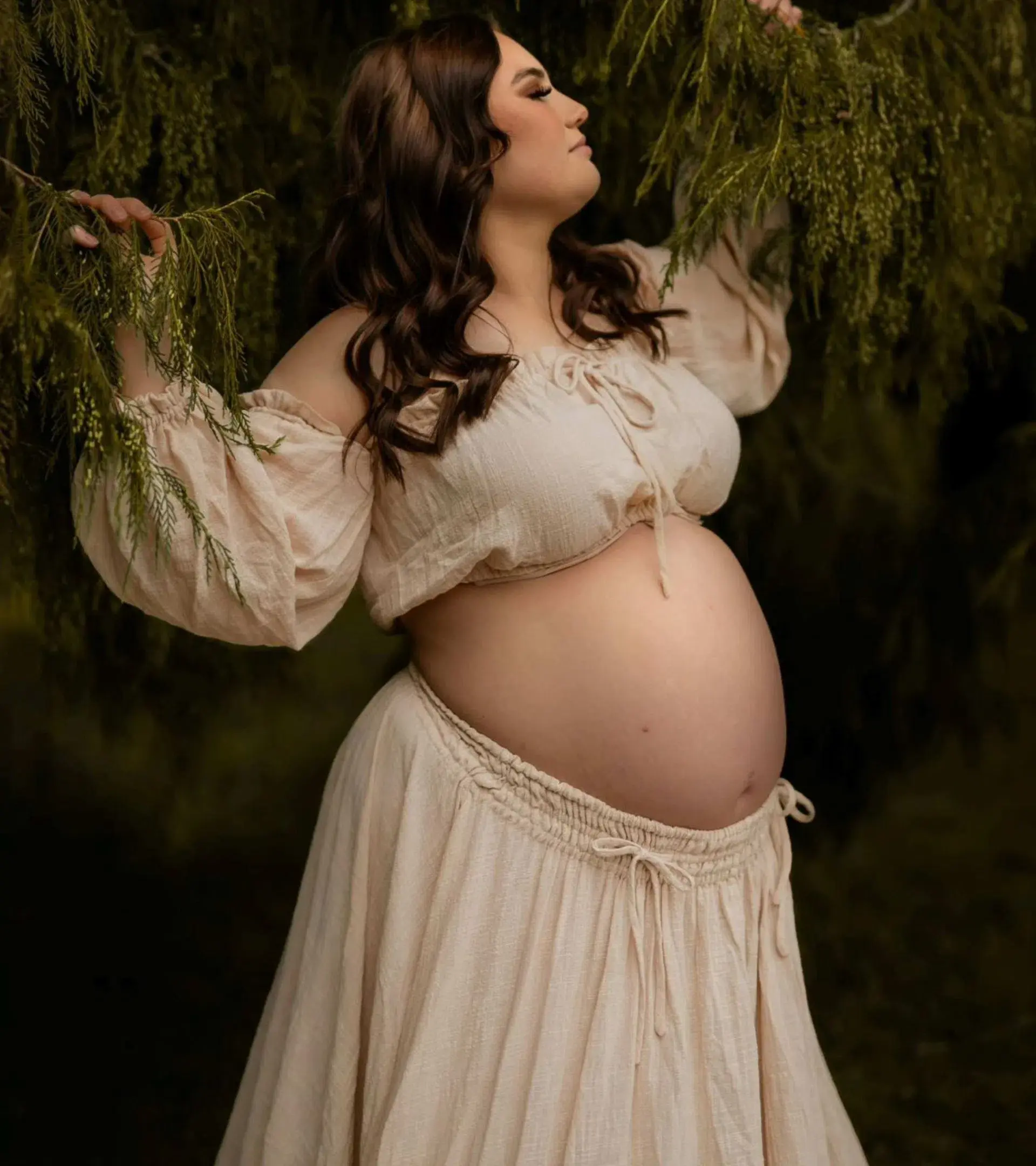 We Are Reclamation There Is Nothing Quite Like You Two Piece Gown Beige One Size - Image 2