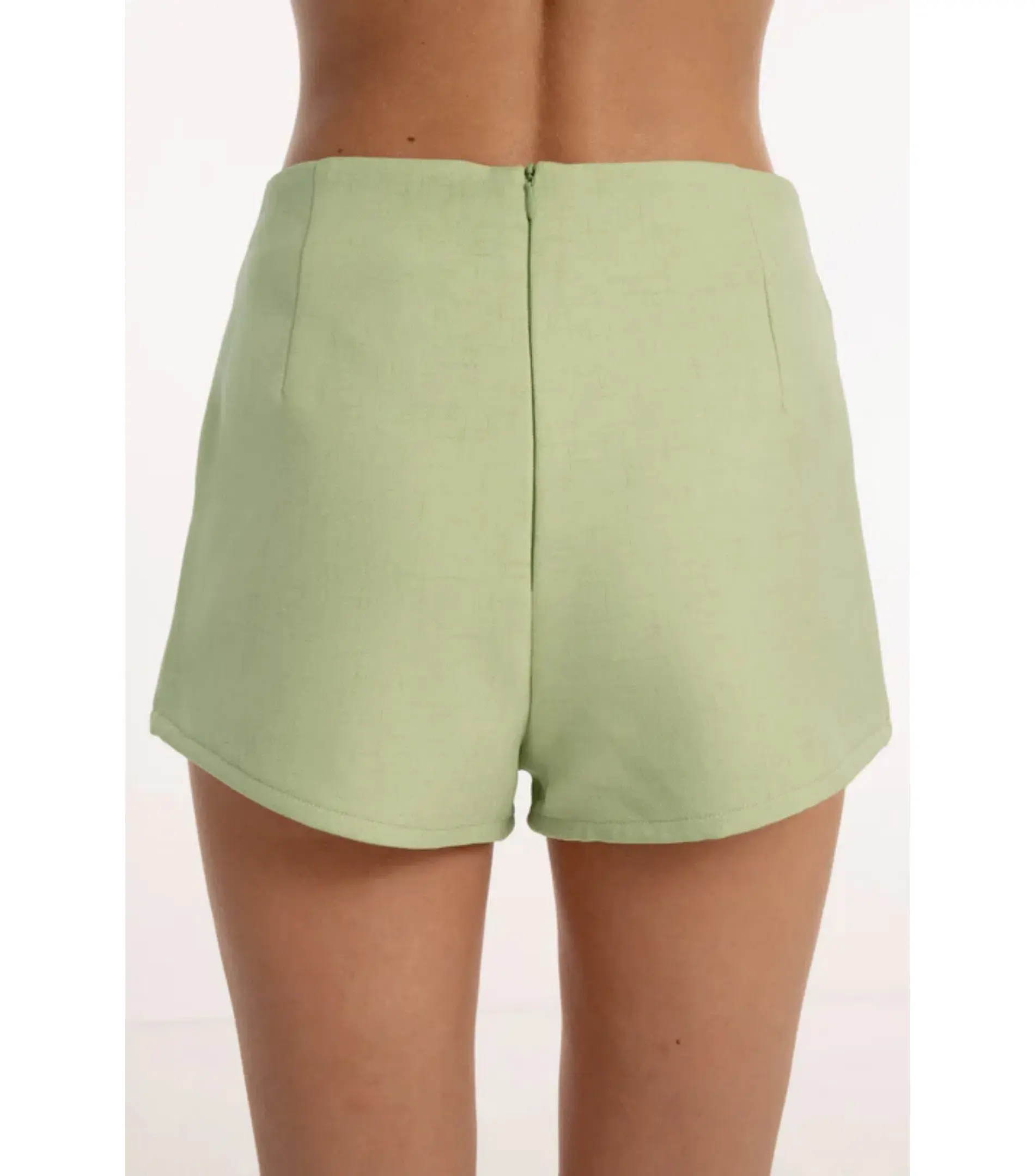 Bubish Gigi Sheer Blouse and Stassi Hot Short Set Pistachio Size AU 8 - Image 5