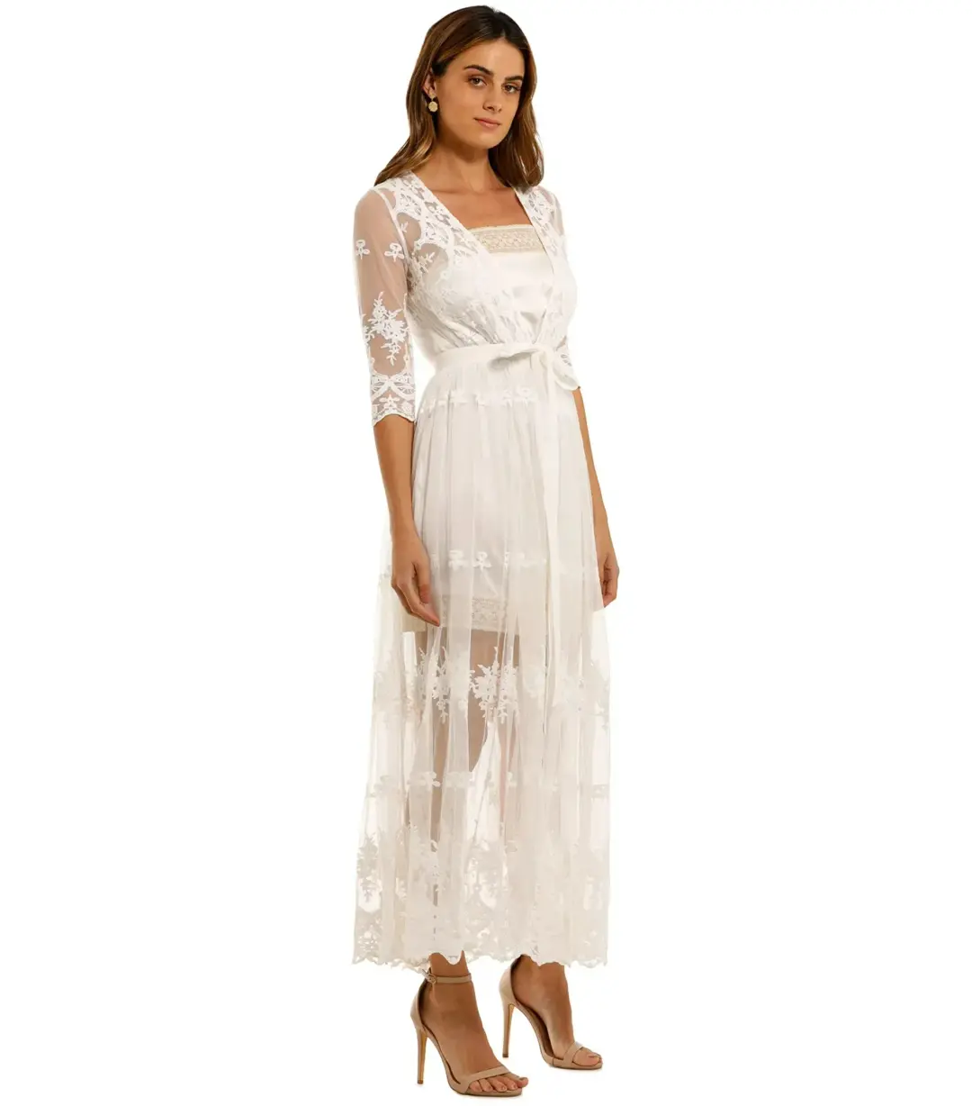 Spell Canyon Moon Mesh Duster White Size XL / AU 14 for rent on The Volte - main image