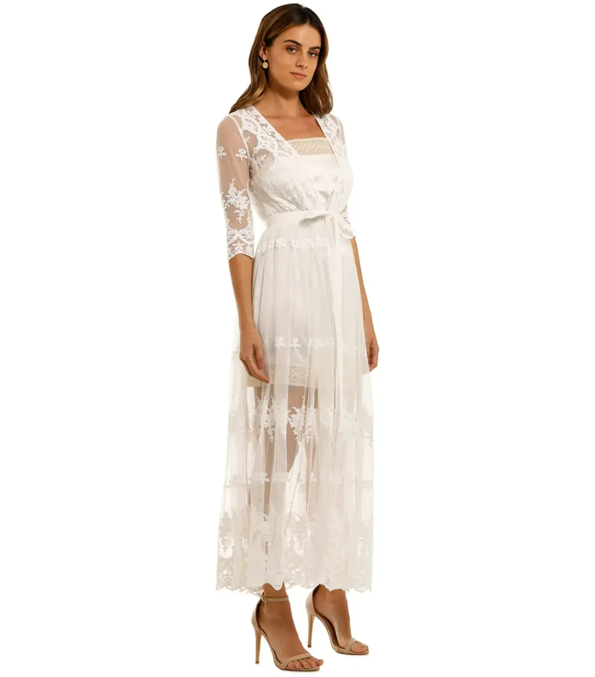 Spell Canyon Moon Mesh Duster White Size XL / AU 14 - Image 2