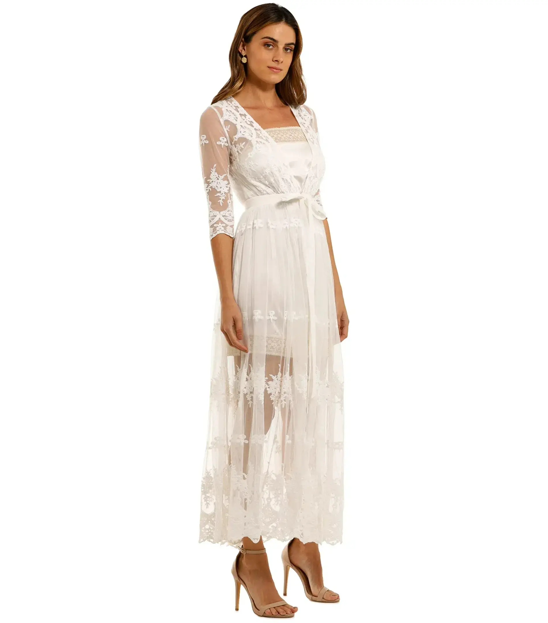 Spell Canyon Moon Mesh Duster White Size XL / AU 14 - Image 2