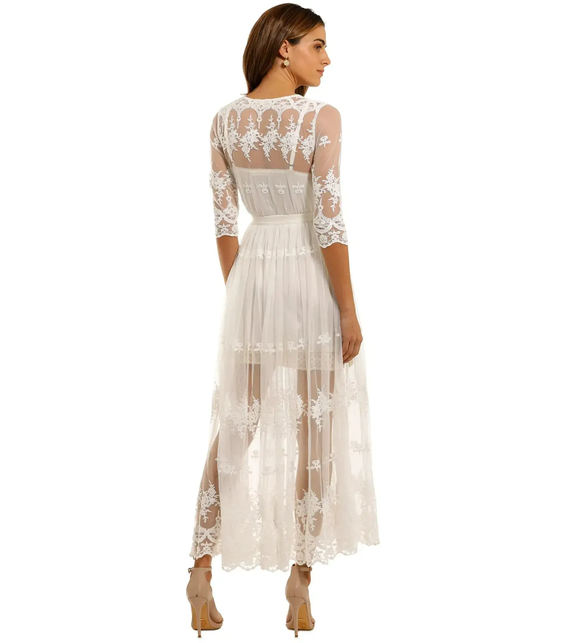 Spell Canyon Moon Mesh Duster White Size XL / AU 14 - Image 3