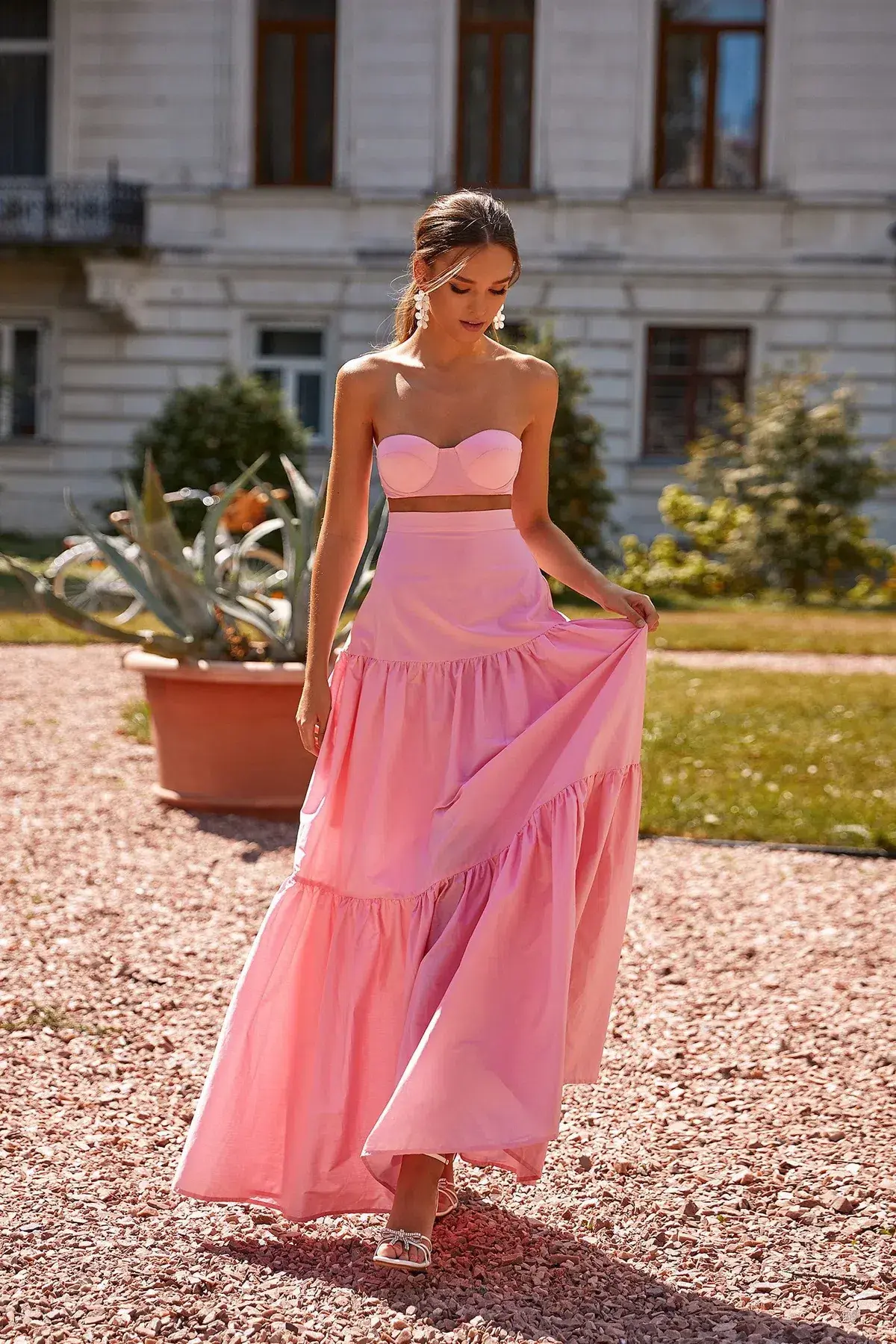 Alamour the Label Dinara Maxi Skirt Pink Size XS / AU 6  - Image 1