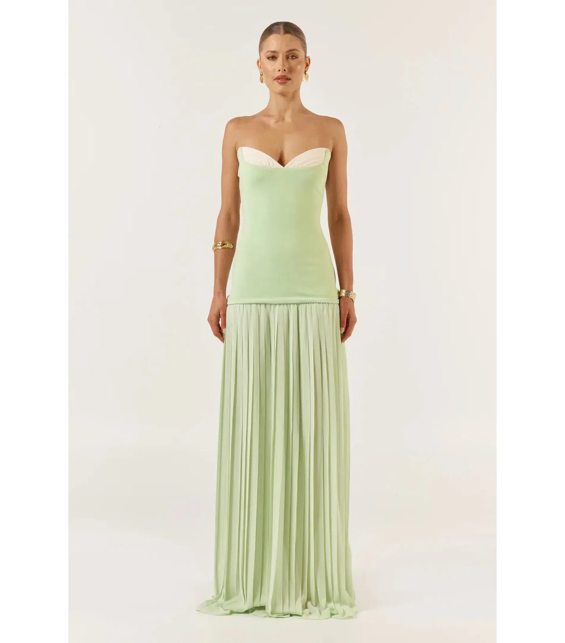 She Is OLLÁ Nicolette Dress Green Size S / AU 8 - Image 1