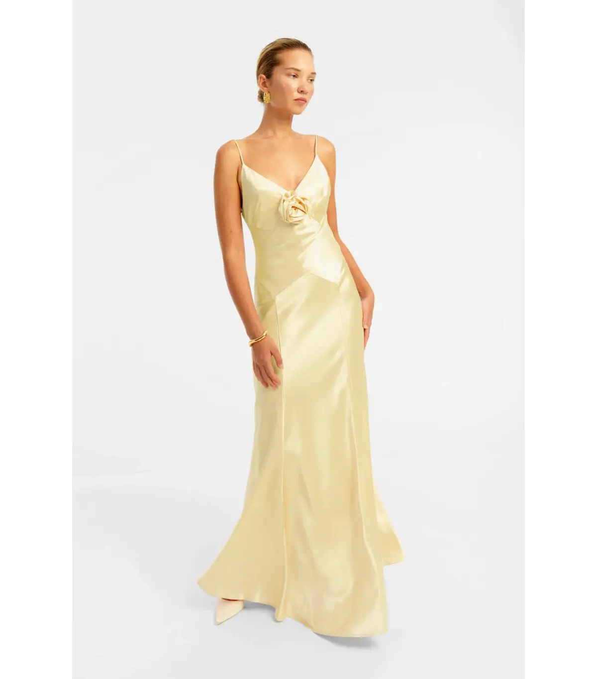 Bubish Savannah Rosette Gown in Yellow Size S / AU 8 - Image 2