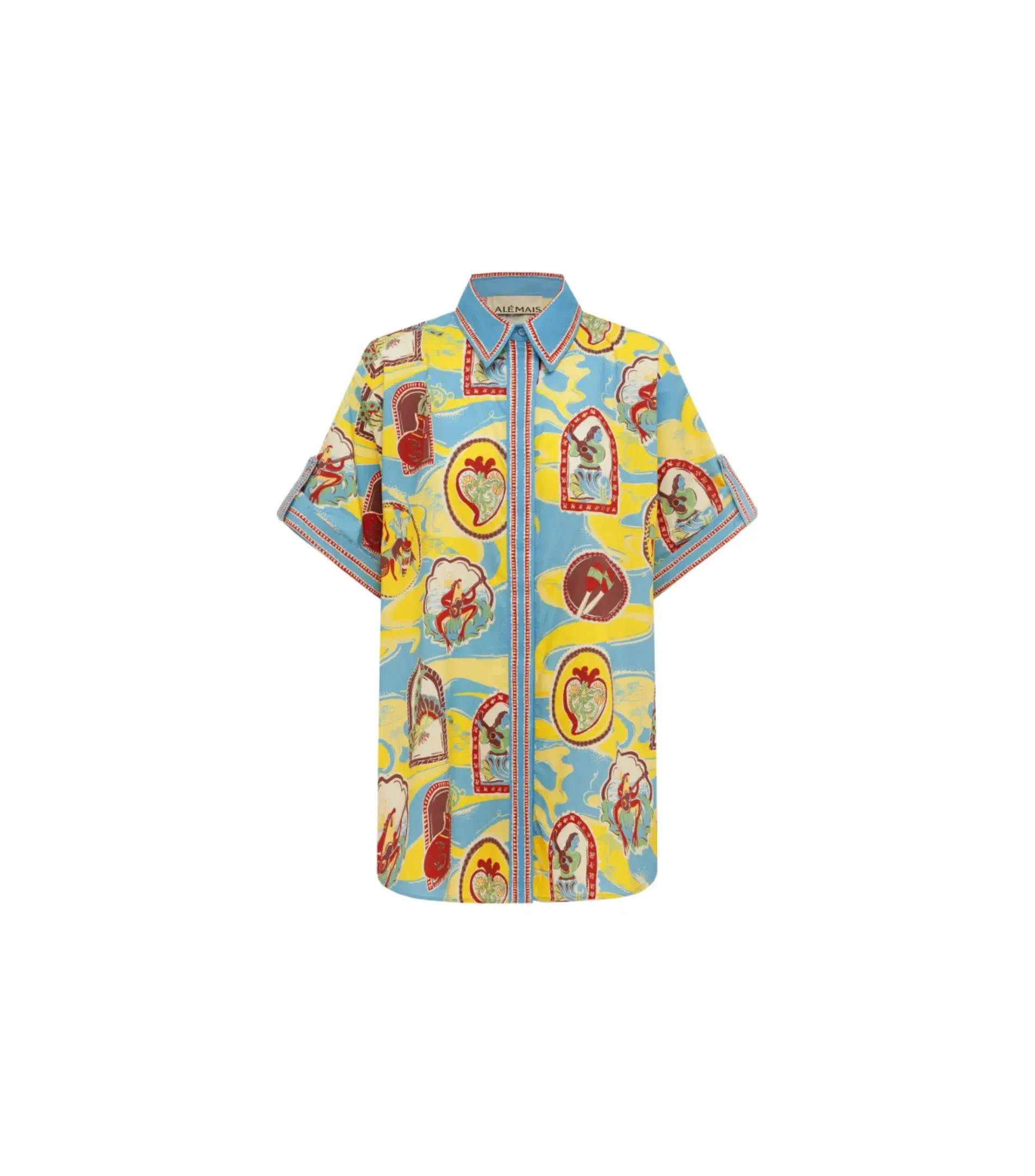 Alemais Emilio Shirt Multi Size AU 12 - Image 4
