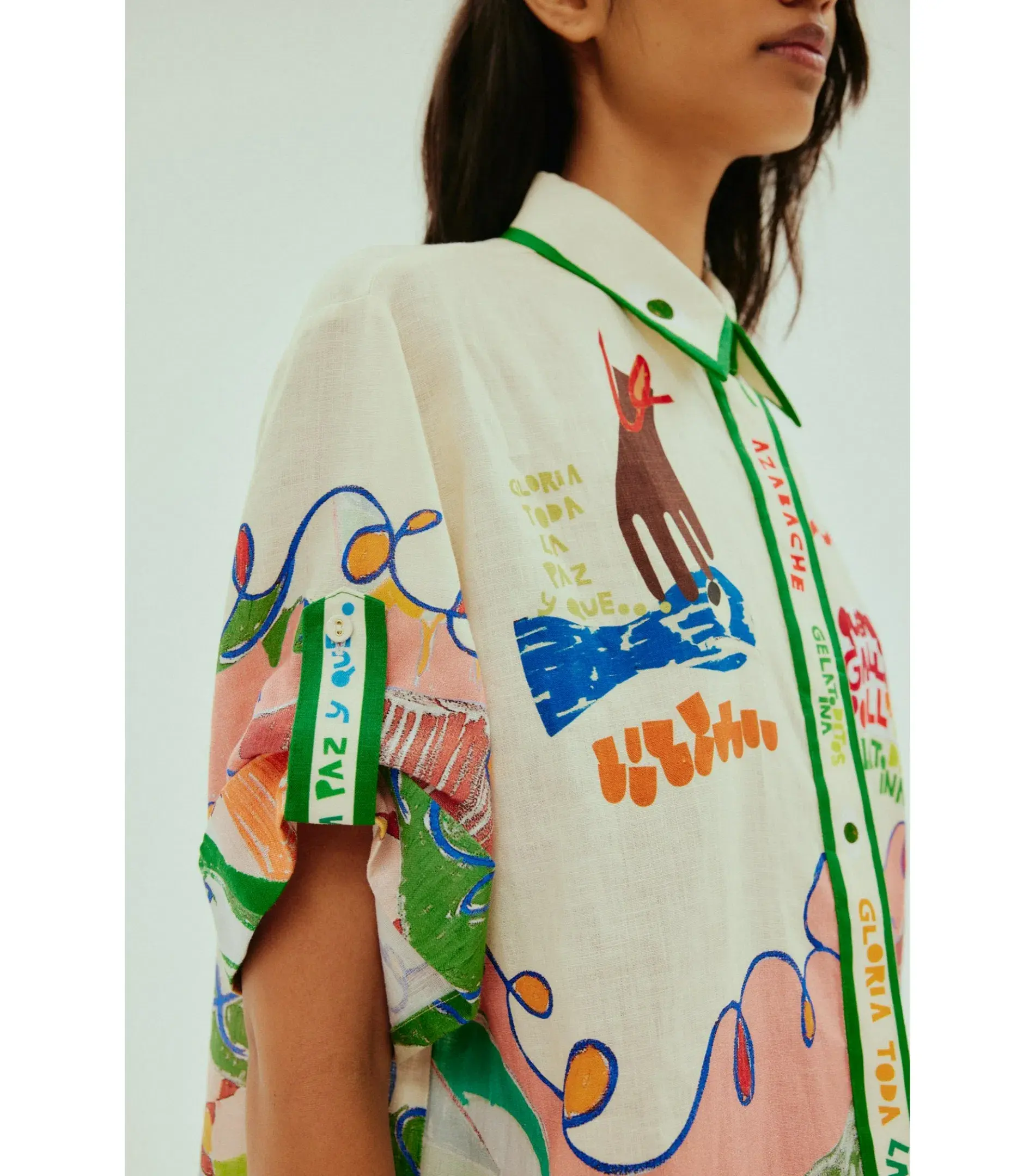 Alemais Nadia Shirt in Multi Size AU 14 - Image 3