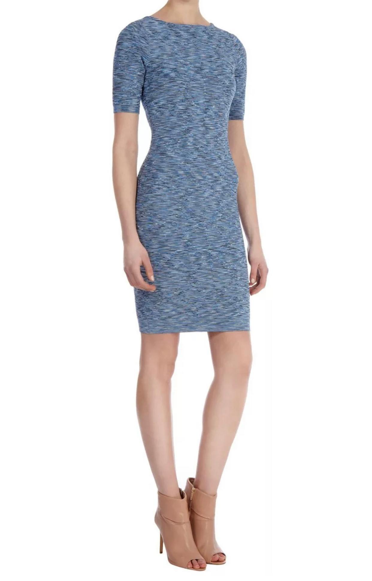 Karen Millen Body on Dress Blue Size 12 - Image 1