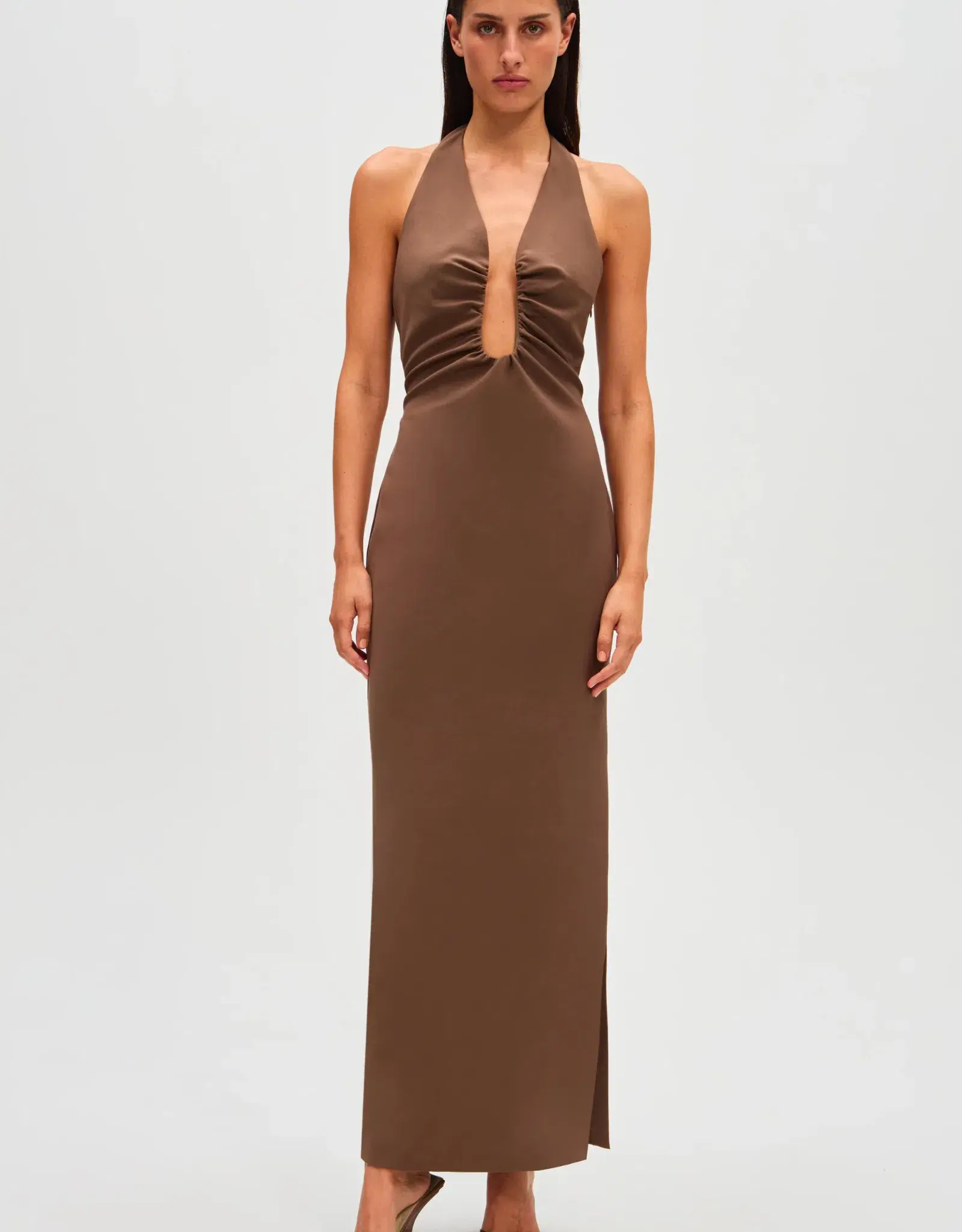MISHA Alusia Maxi Dress Mink Size 6/XS - Image 4