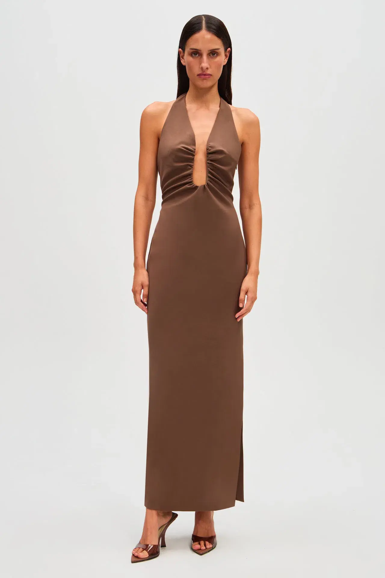 Misha Alusia Dress in Mink 8/S - Image 1