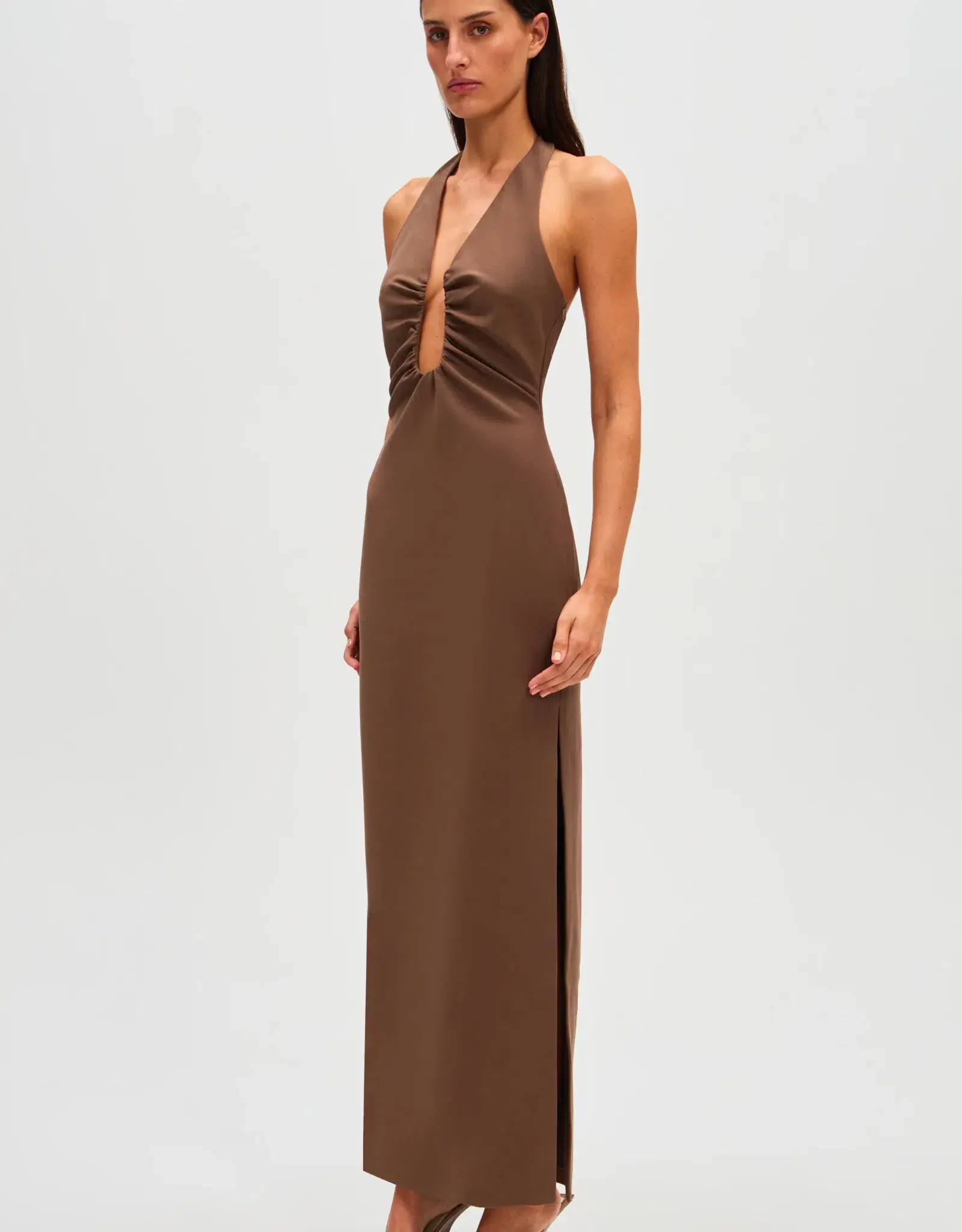 Misha Alusia Dress in Mink 8/S - Image 2
