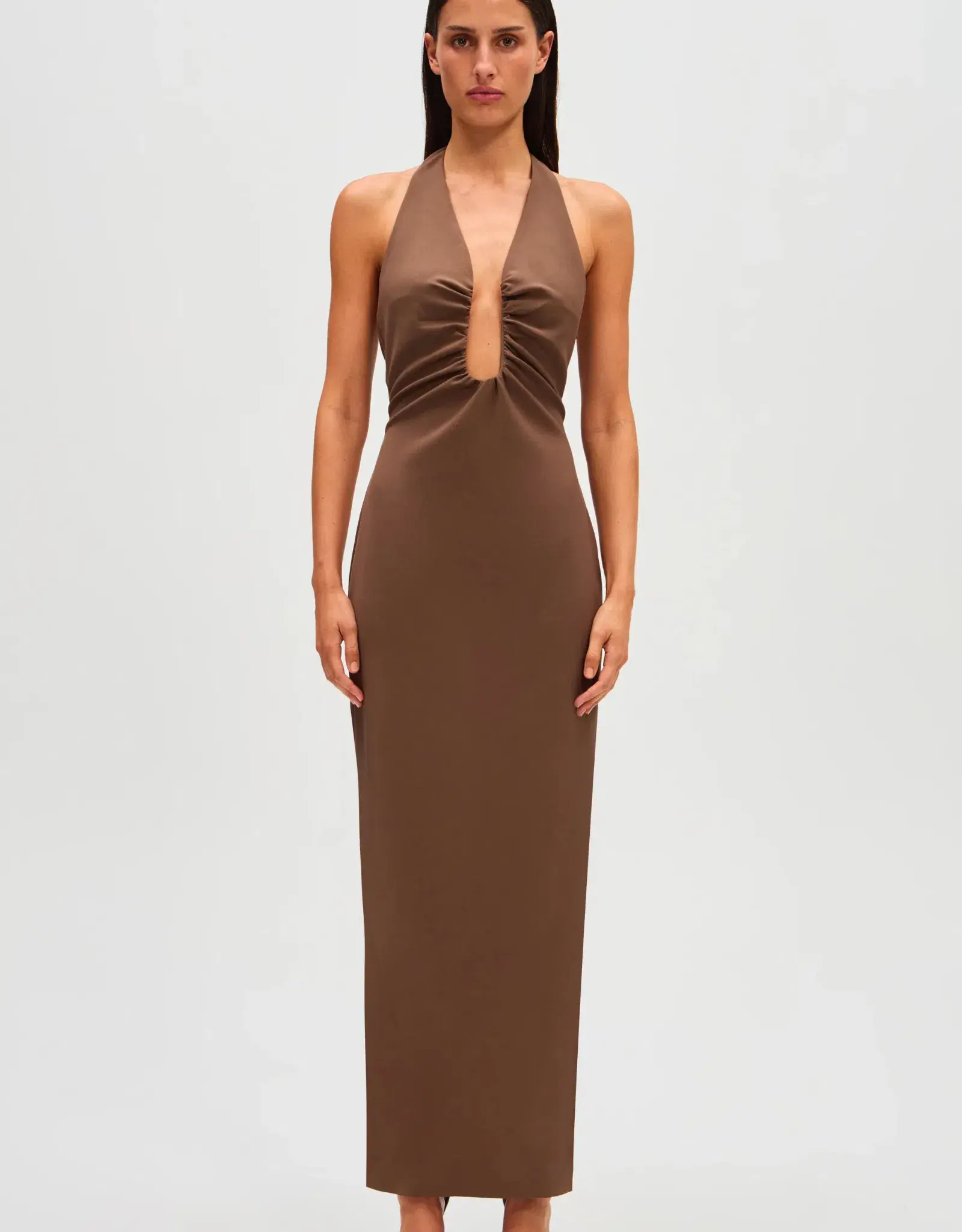 Misha Alusia Dress in Mink 8/S - Image 4