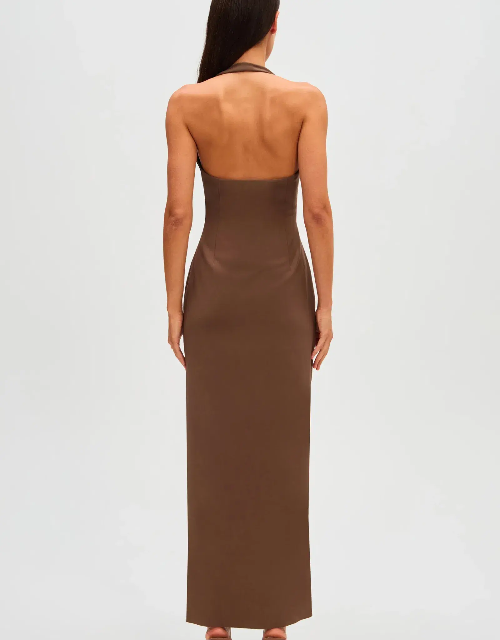 Misha Alusia Dress in Mink 8/S - Image 3