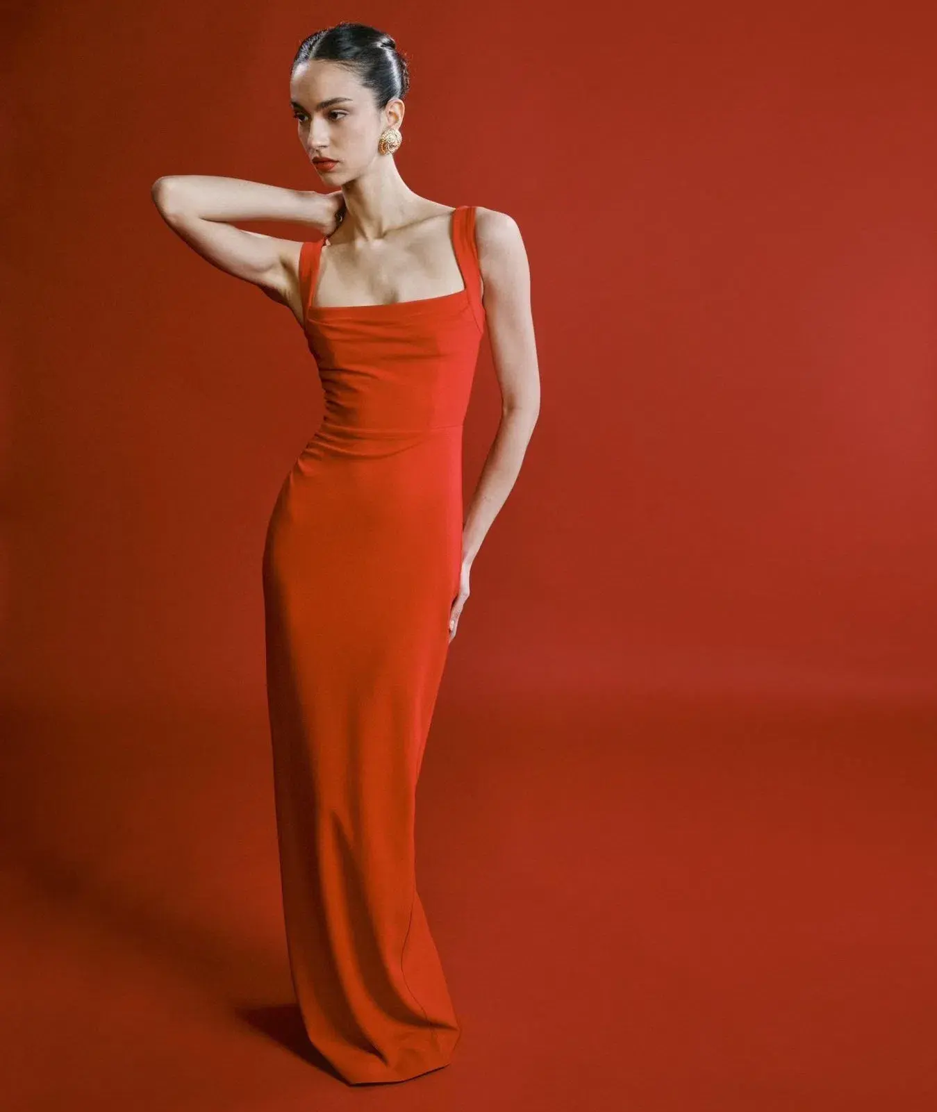 Effie Kats Marbella Gown in Cherry Red Size S / AU 8 - Image 1