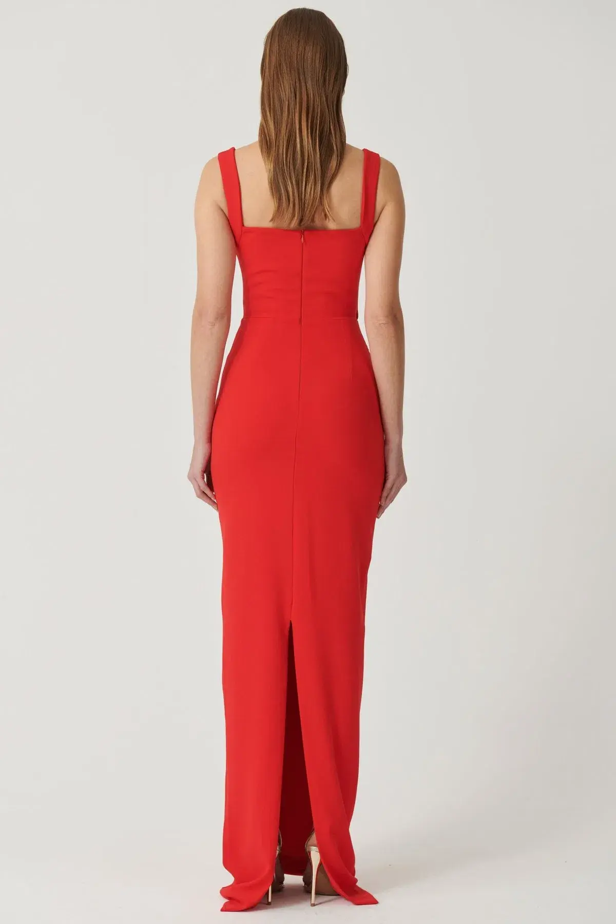 Effie Kats Marbella Gown in Cherry Red Size S / AU 8 - Image 3
