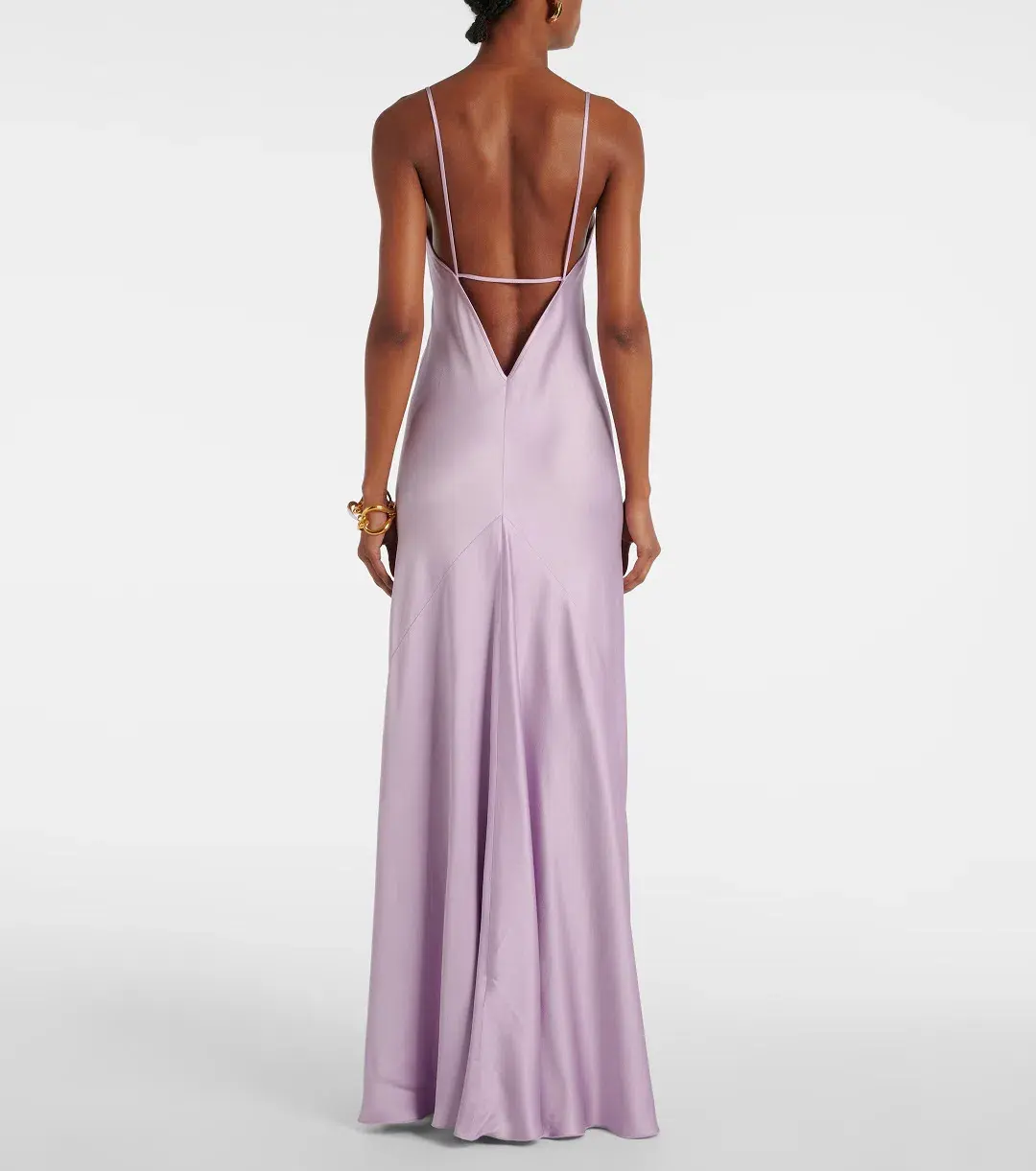 Victoria Beckham Satin Gown Petunia Size 10 - Image 3
