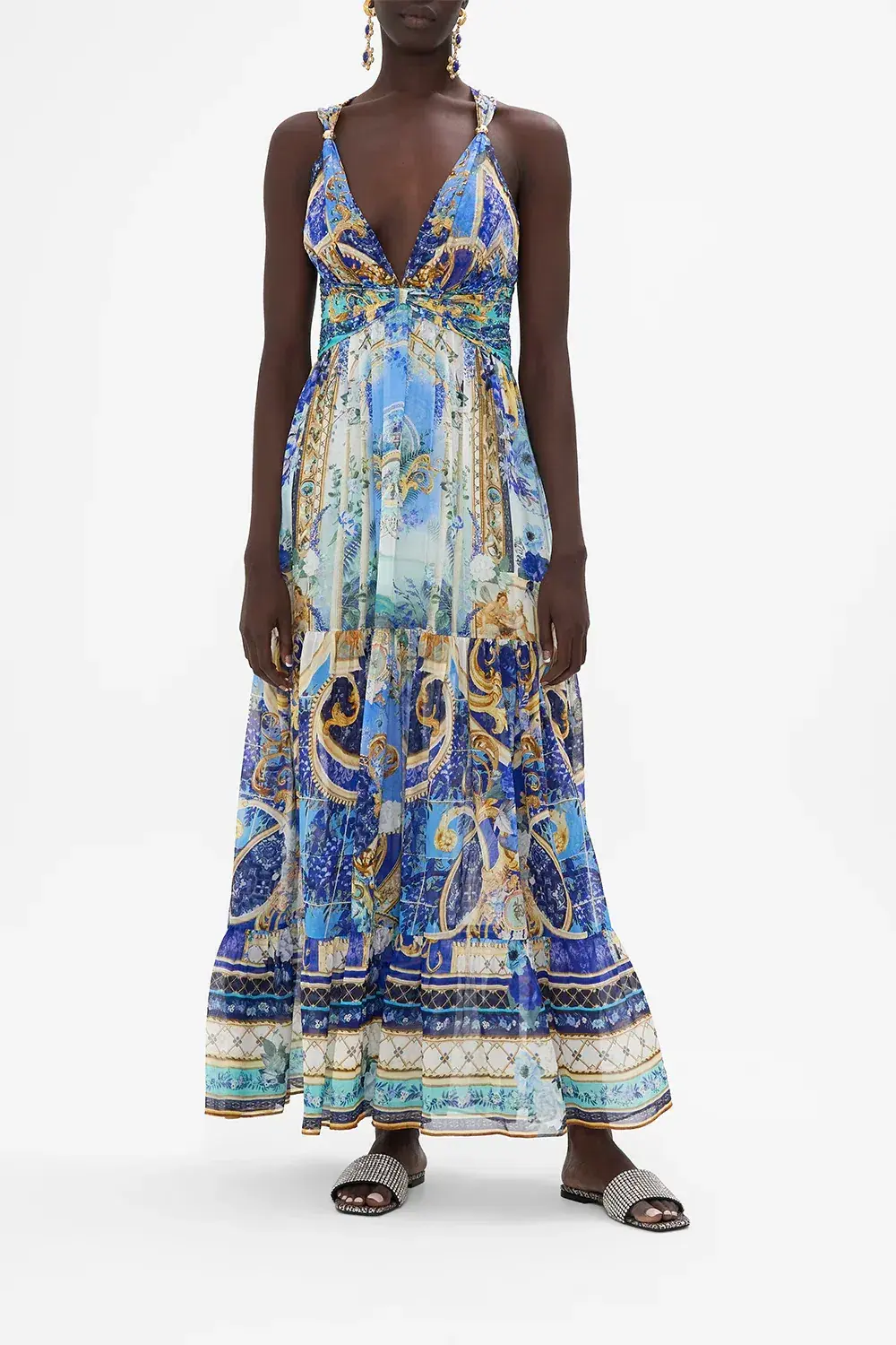 Camilla Views of Vesuvius T Back Gathered Panel Dress Size M / AU 12 - Image 1