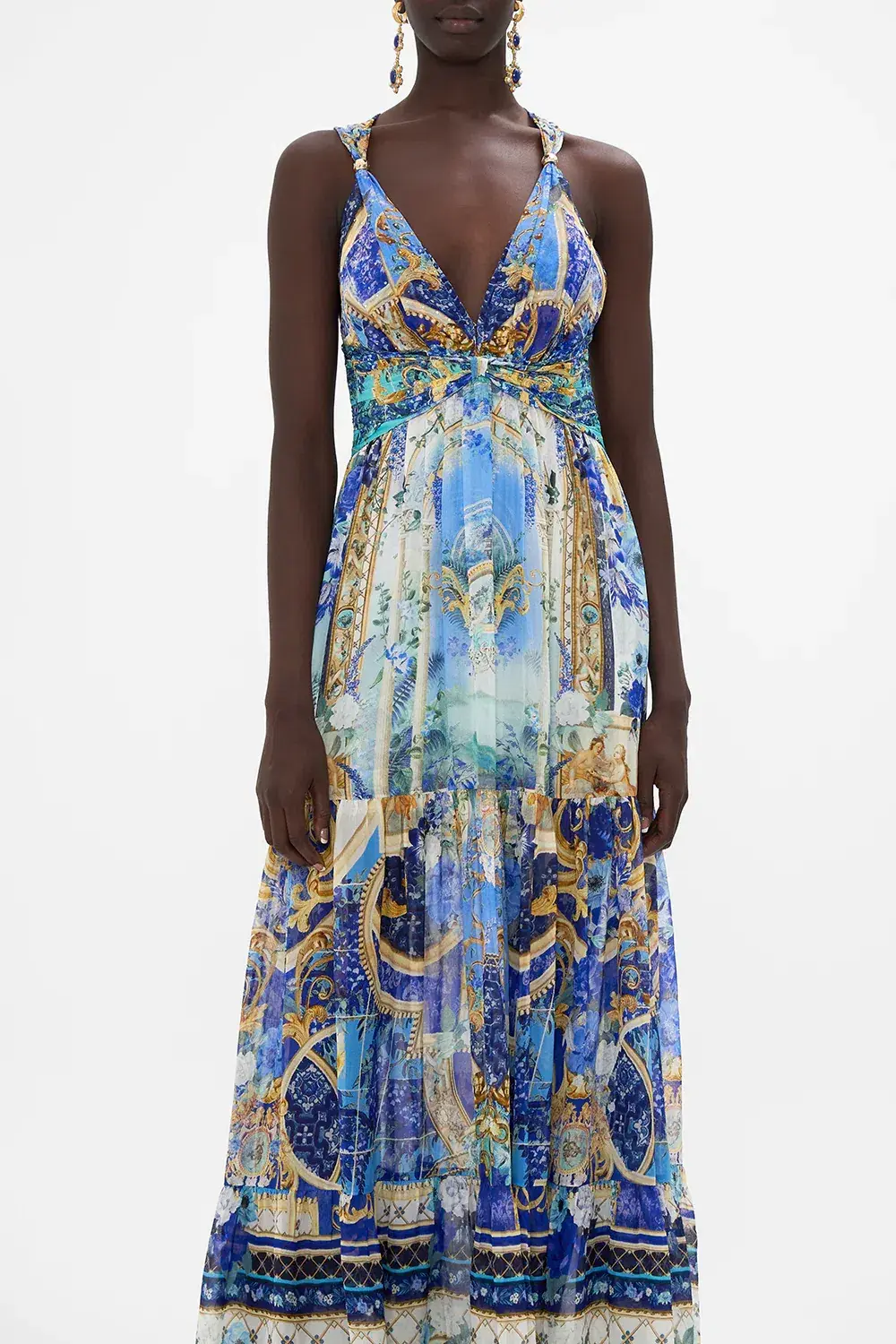 Camilla Views of Vesuvius T Back Gathered Panel Dress Size M / AU 12 - Image 2