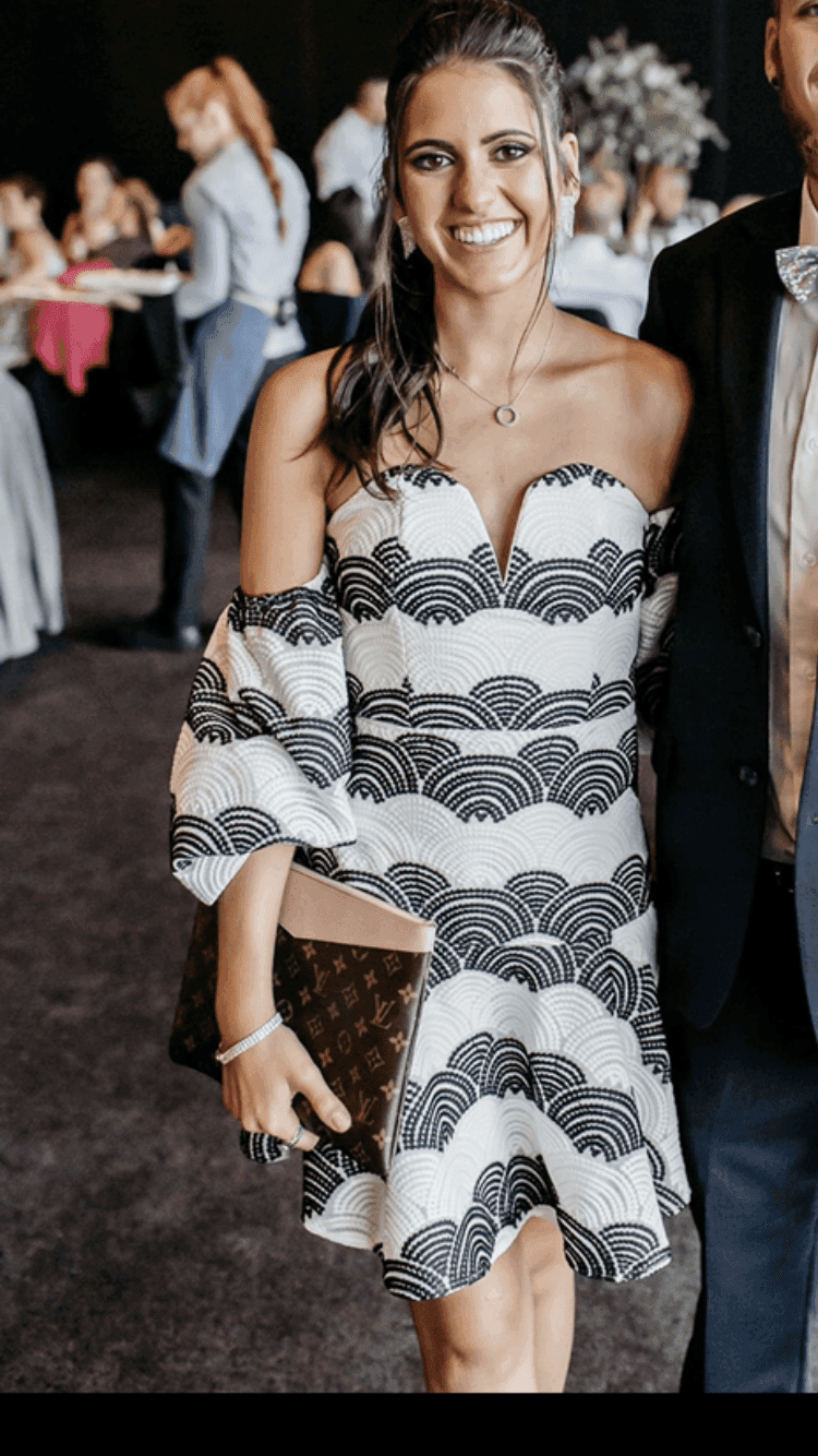 Mossman black and white dress size 6 - Image 3