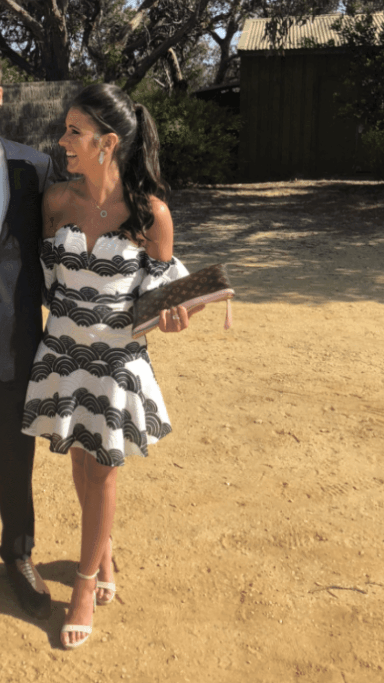 Mossman black and white dress size 6 - Image 4