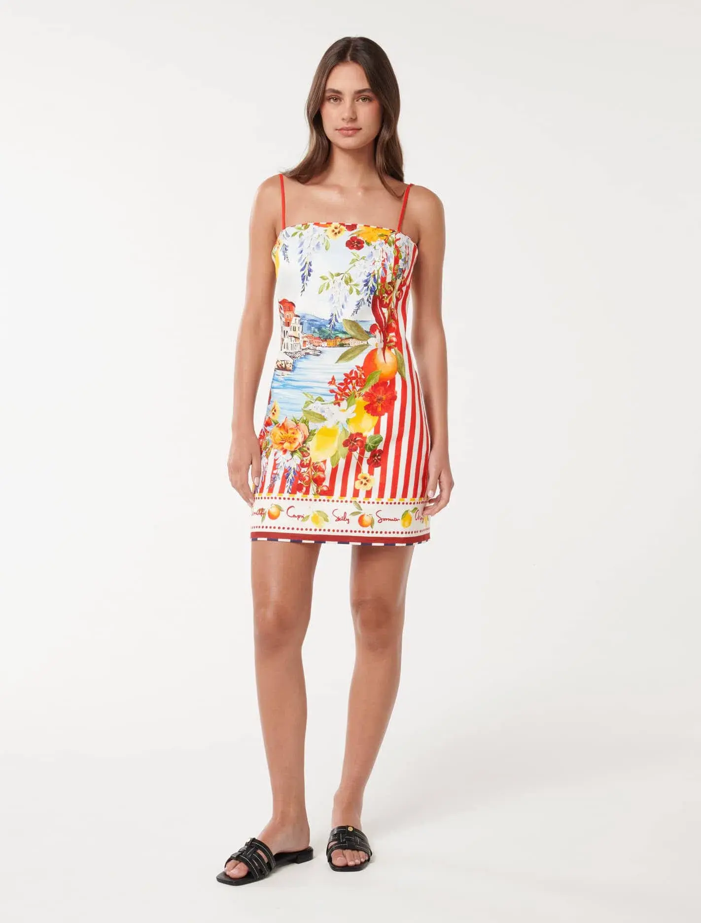 Forever New Sierra Printed Mini Dress in Multi Size AU 10 - Image 1