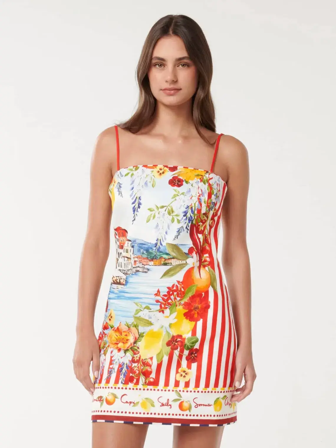Forever New Sierra Printed Mini Dress in Multi Size AU 10 - Image 2