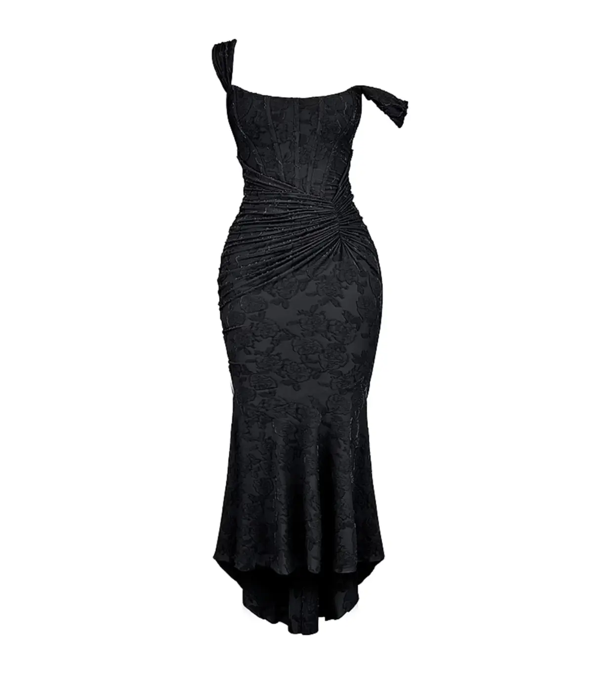 House of CB Cesca Floral Maxi Dress Black Size AU 8 - Image 4