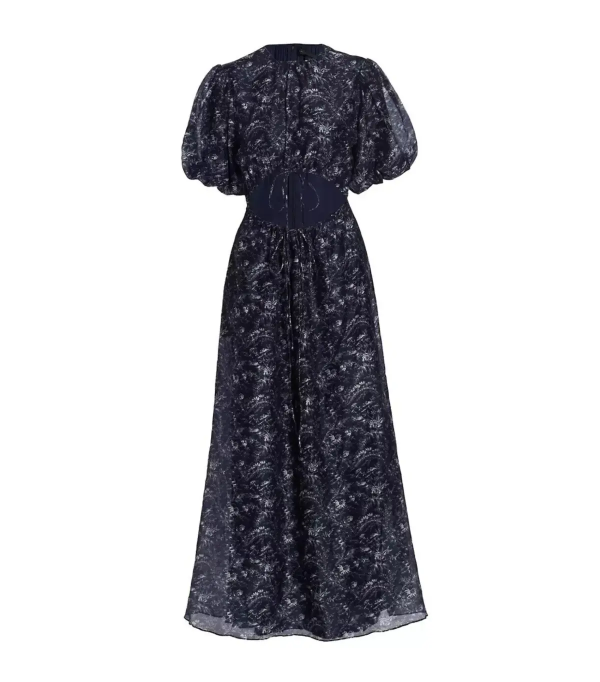 Sir the Label Caprice Puff Sleeve Midi Dress in Navy Size 1 / AU 8 - Image 4