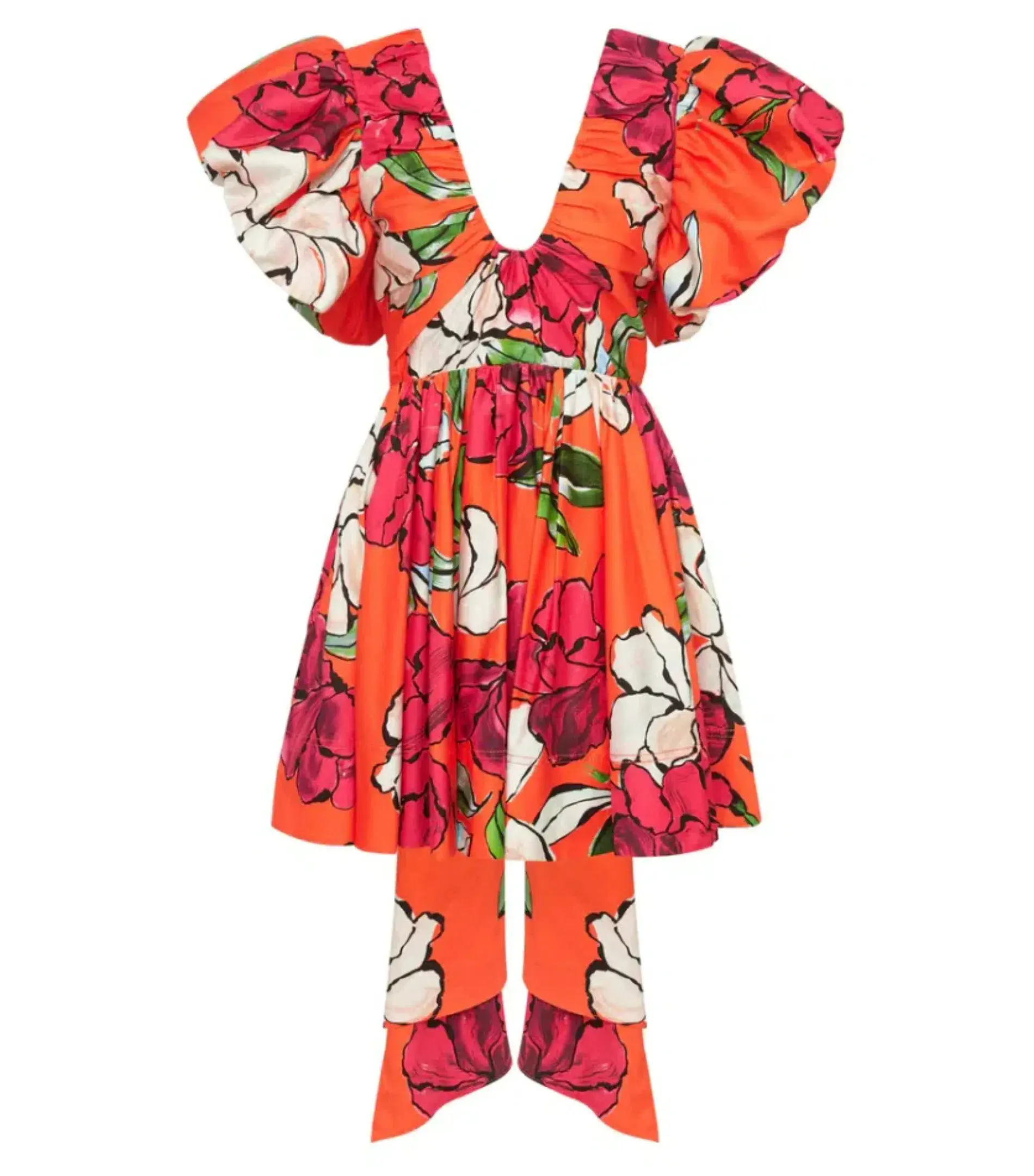 Aje Gretta Bow Back Mini Dress Vivid Camellia Size AU 8 - Image 6