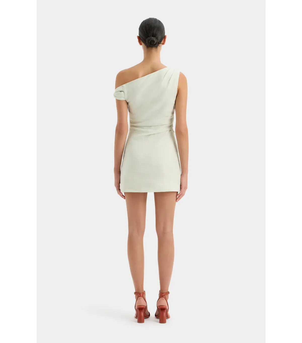 Sir the Label Iris Twist Mini Dress Light Sage Size AU 10 - Image 3