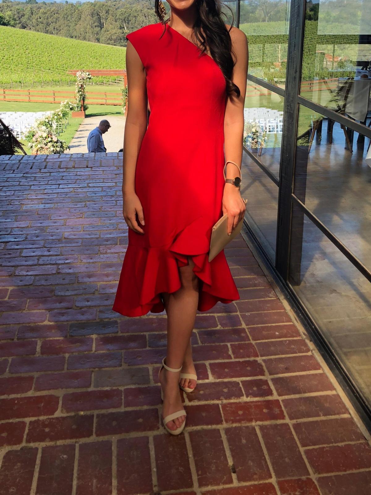 Keepsake the Label Red shoulder dress size 6 - Image 1