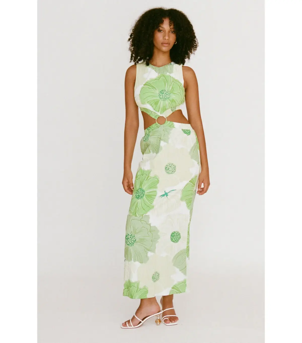 Sabo Skirt Melita Cutout Maxi Dress Green Size AU 8 - Image 1