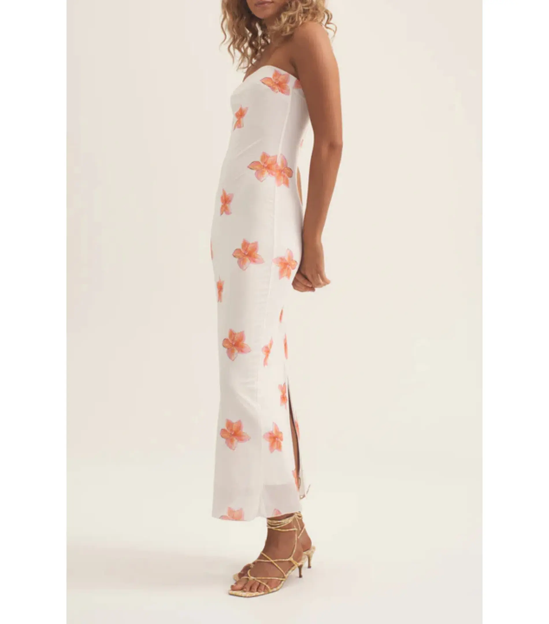 Ownley Petra Midi Dress Frangipani Size AU 8 - Image 2