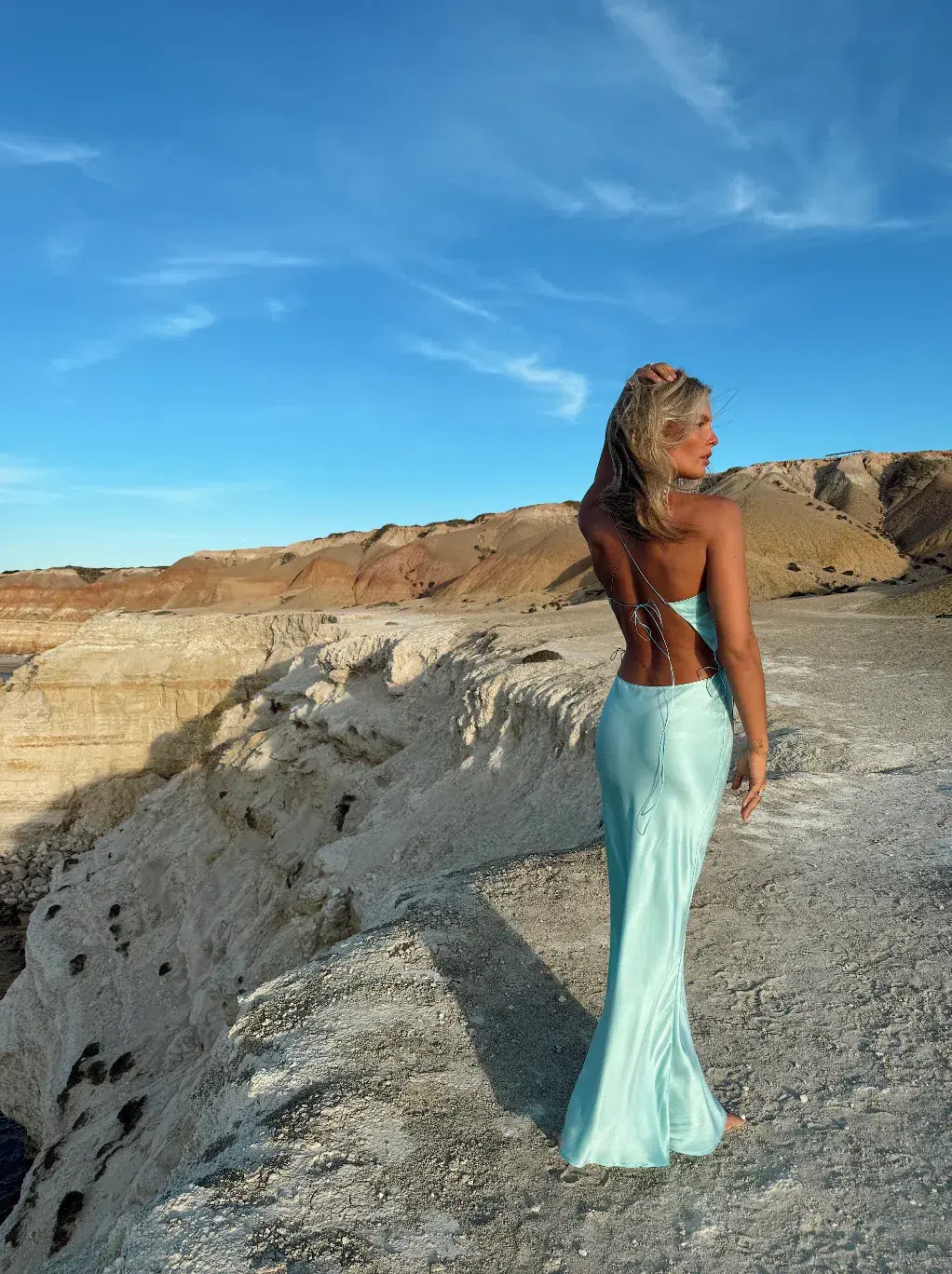 Natalie Rolt Iris Gown in Turquoise Size AU 8 - Image 5