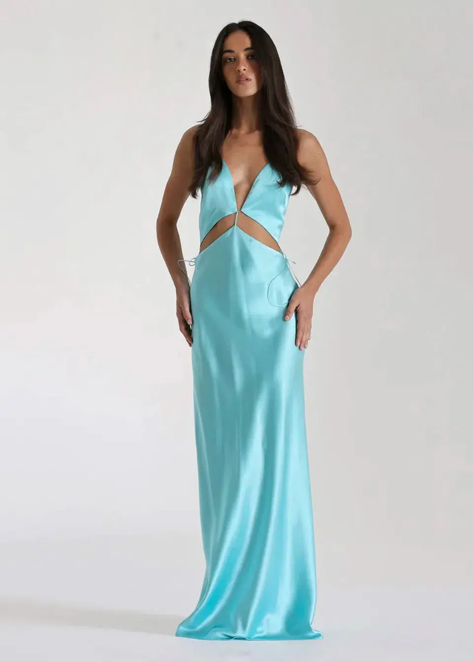 Natalie Rolt Iris Gown in Turquoise Size AU 8 - Image 1