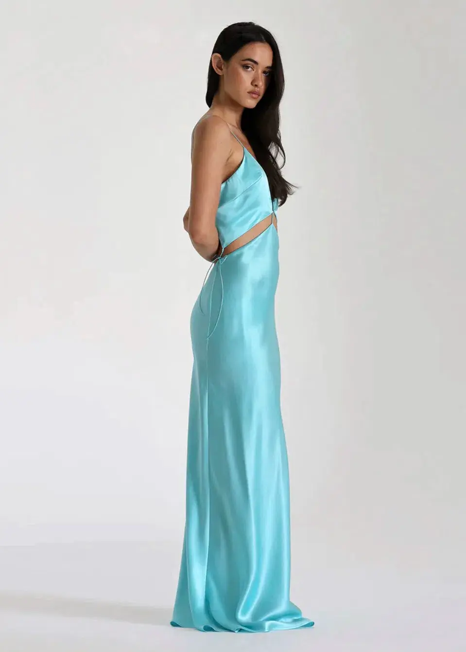 Natalie Rolt Iris Gown in Turquoise Size AU 8 - Image 2