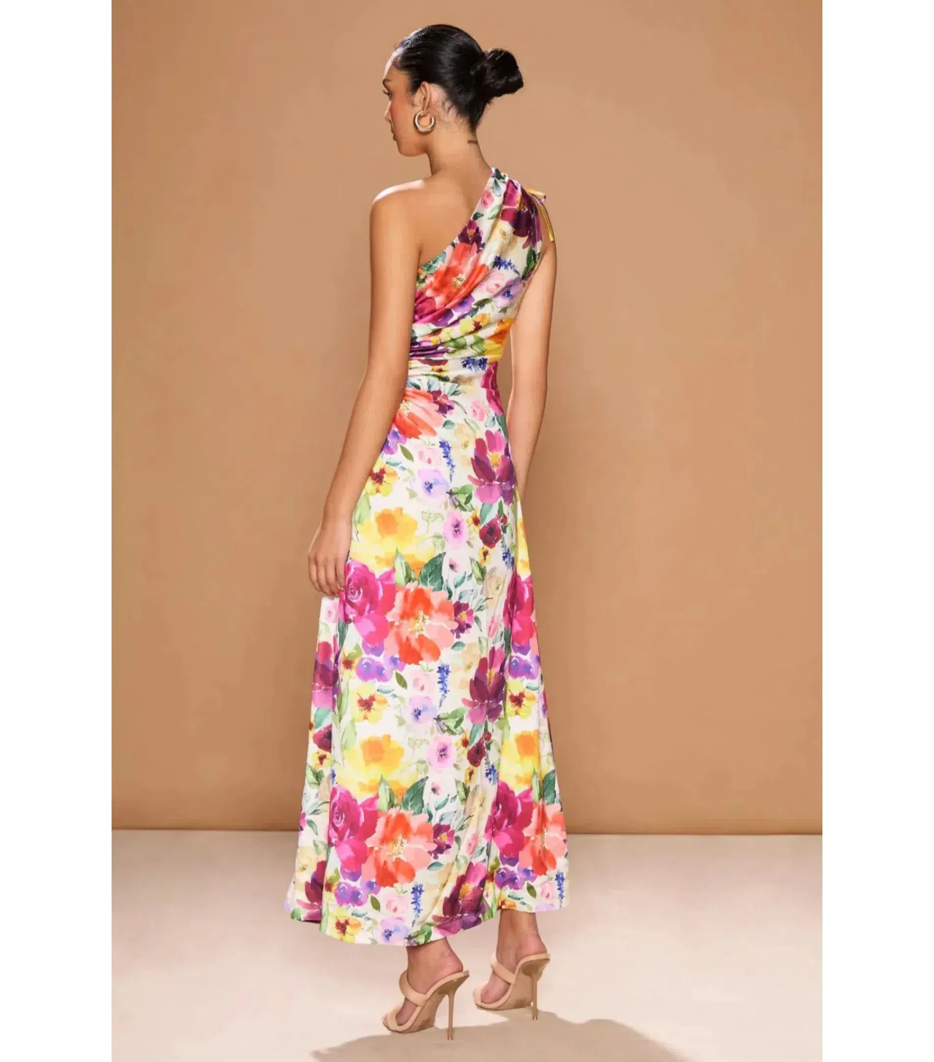Sonya Moda Nour Midi Dress in Floreal Watercolour Size AU 8 - Image 3