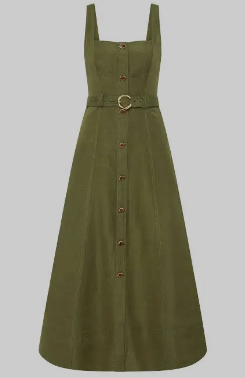 AJE Axle Utility Midi Dress Size 10 - Image 4