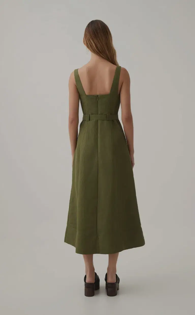 AJE Axle Utility Midi Dress Size 10 - Image 5