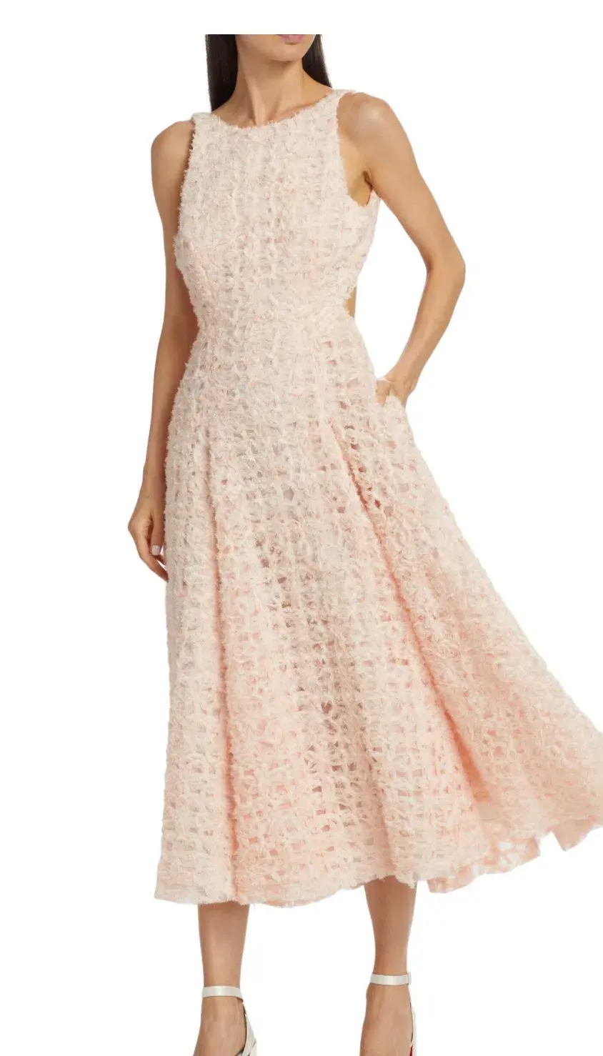 AJE Quintette Midi Dress in Pink Size 10 - Image 1