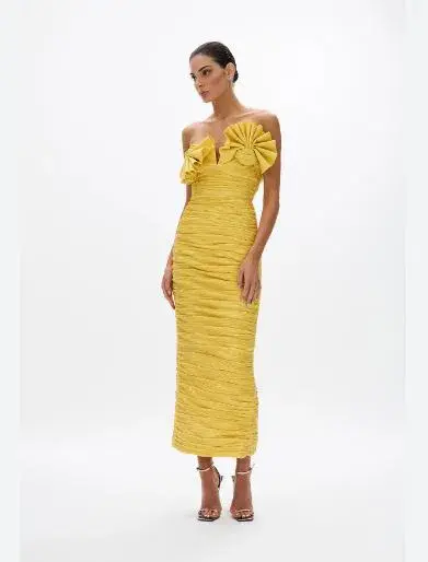 Rachel Gilbert Jensen Dress in Primrose Size 8 - Image 1