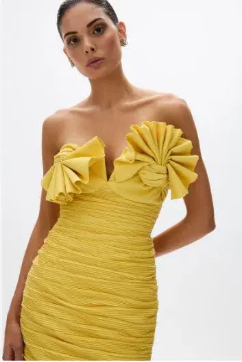 Rachel Gilbert Jensen Dress in Primrose Size 10 for rent on The Volte - main image