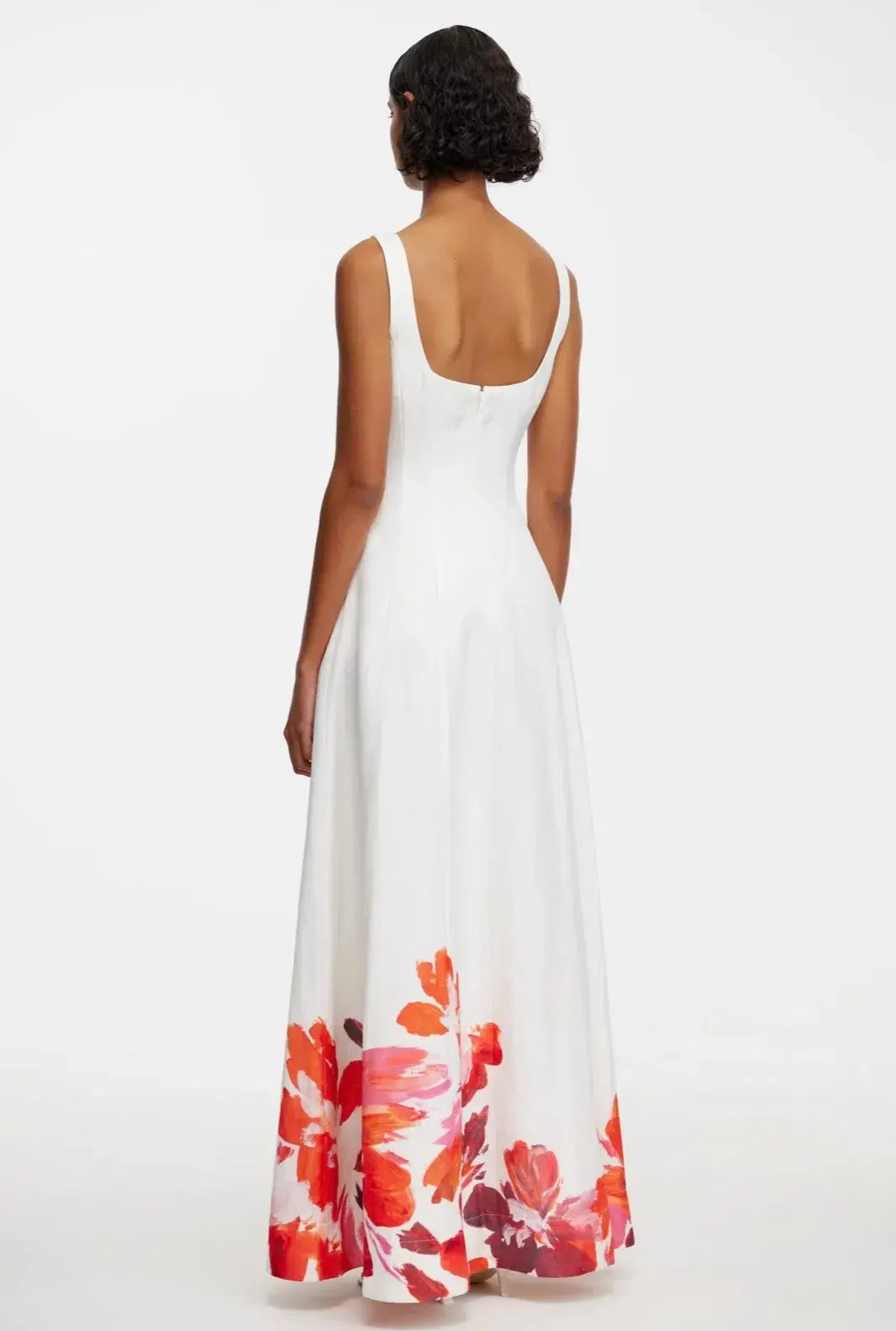 Acler chapelhill floral maxi ivory white dress size 14 pockets a-line  - Image 3