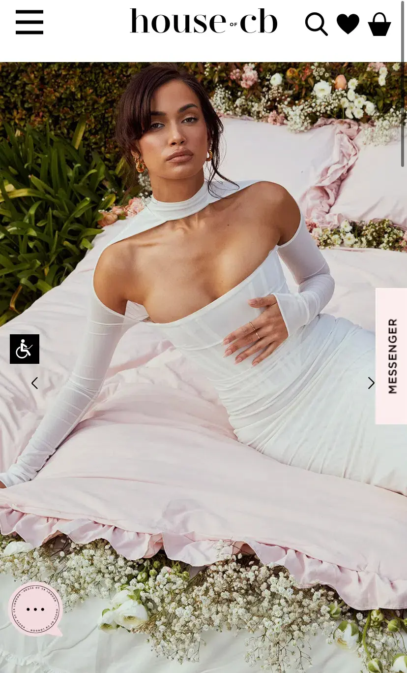House of CB Milarose dress in white  - Image 3