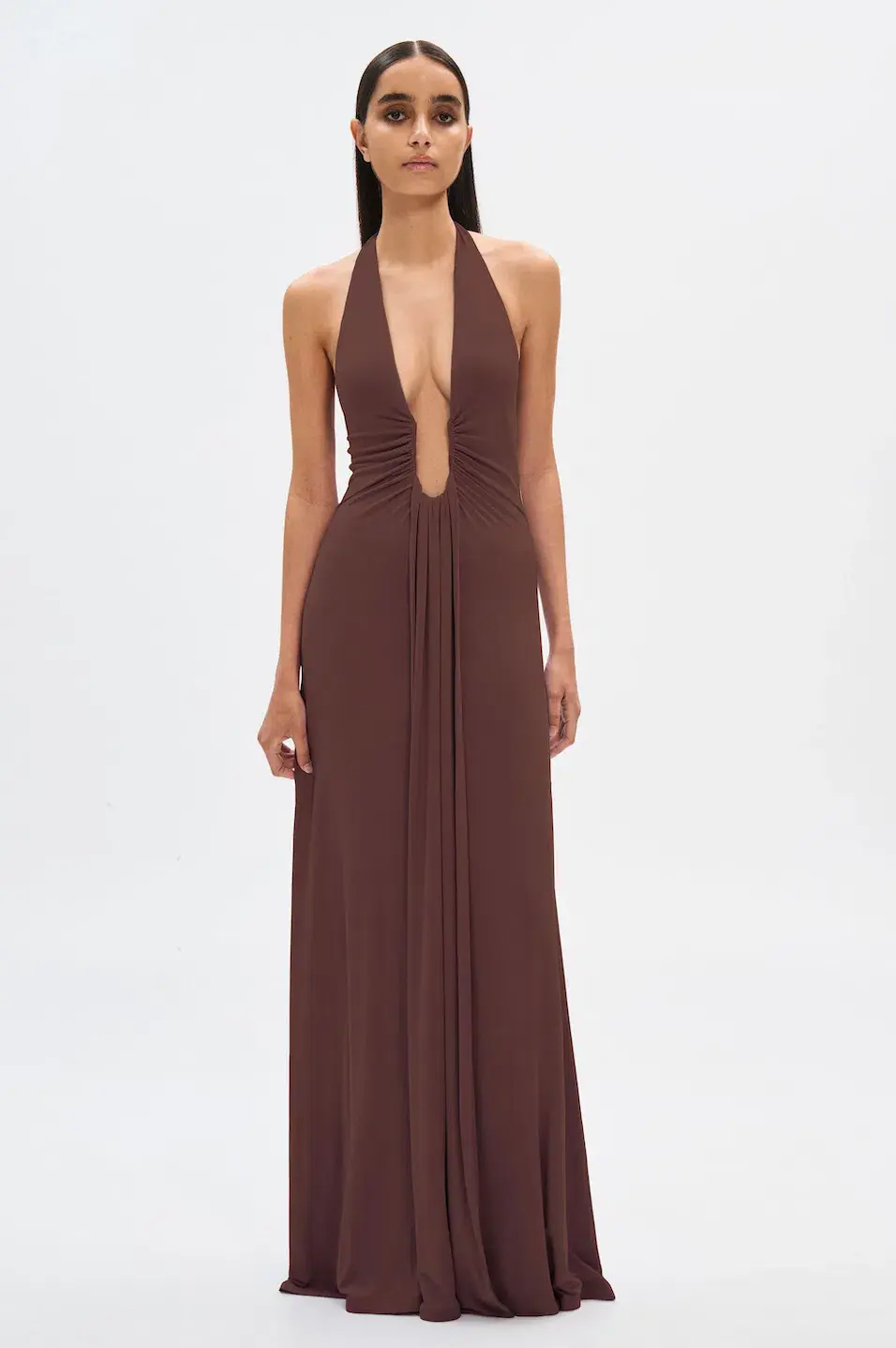 MISHA Jennifer Cupro Maxi Dress Cedar Size 8/S - Image 1