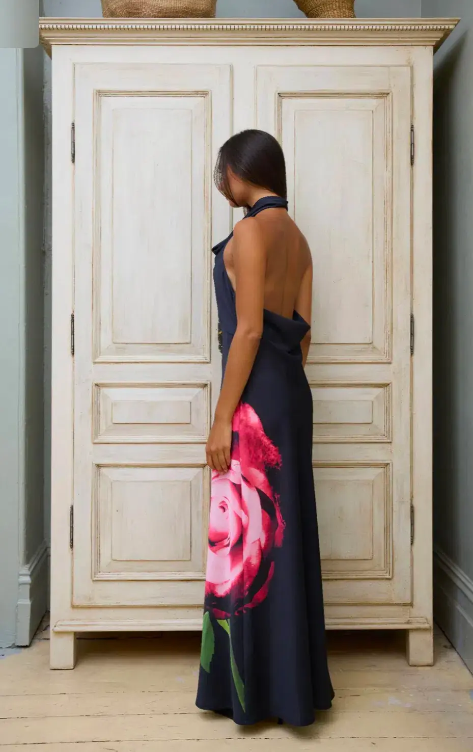 Harper Lu cowl slip halter dress size s-m - Image 2