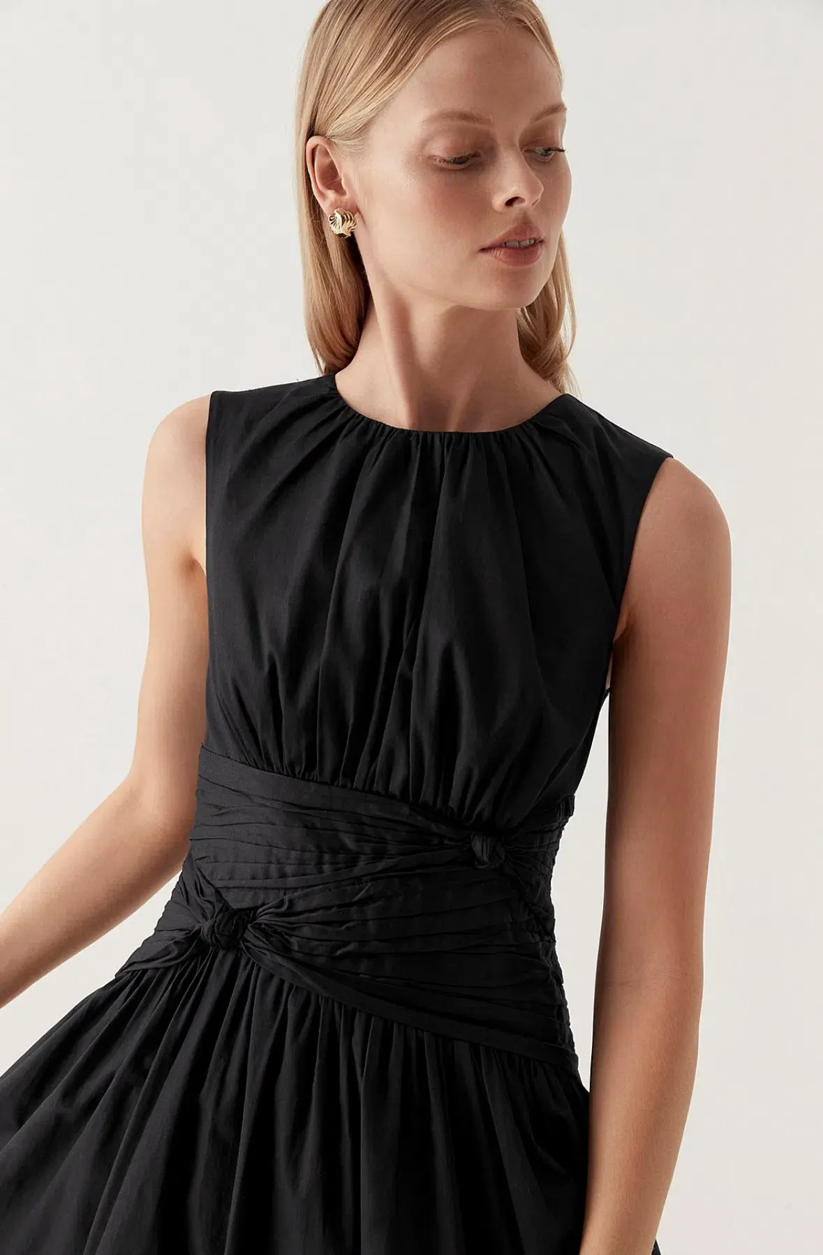 AJE Agatha Knot Waist Midi Dress Size 6 - Image 2