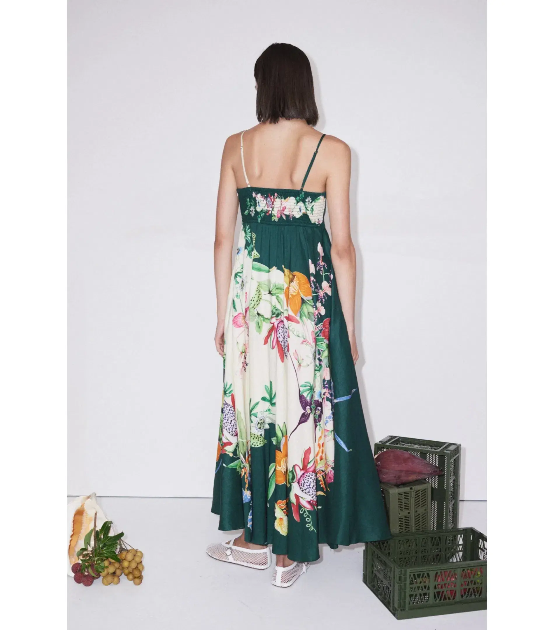 Alémais Aggie Sundress Midi Dress Print Size AU 10 - Image 3